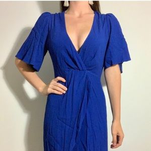 Reformation blue cocktail dress size 4